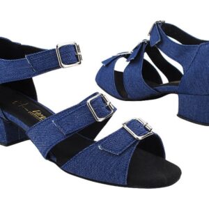 THREE BUCKLE BLUE DENIM